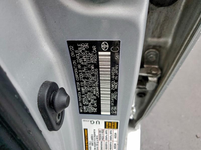 2022 TOYOTA PRIUS PRIM #3310318007