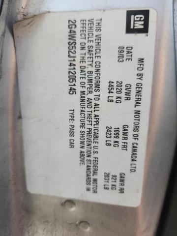 2004 BUICK CENTURY CU #3292535724