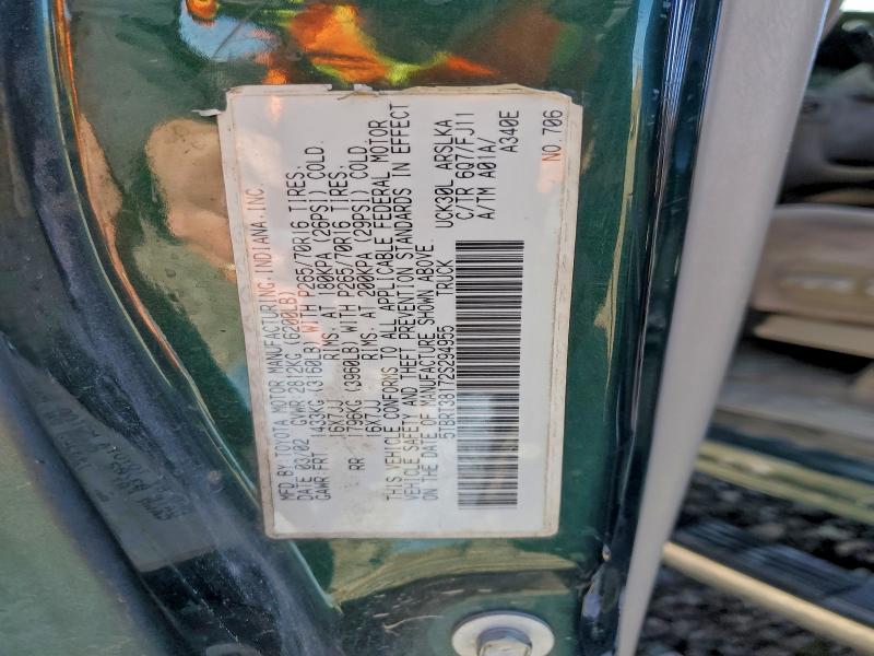 2002 TOYOTA TUNDRA ACC #3308436274