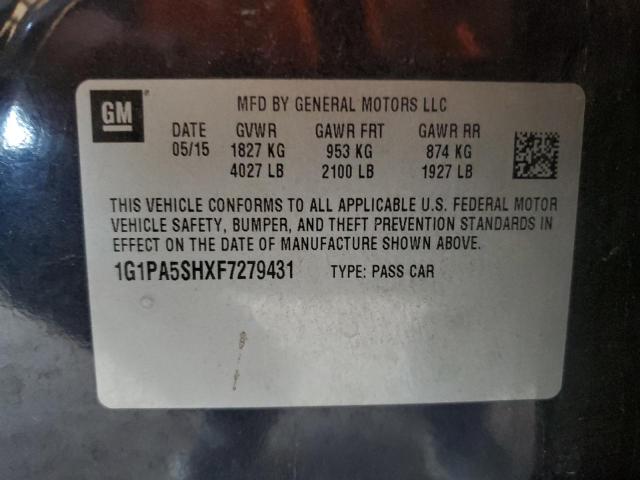 2015 CHEVROLET CRUZE LS #3296245469