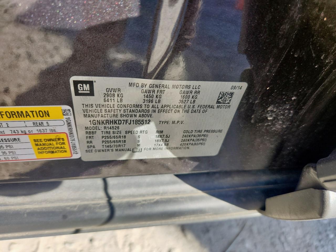 CHEVROLET TRAVERSE LT