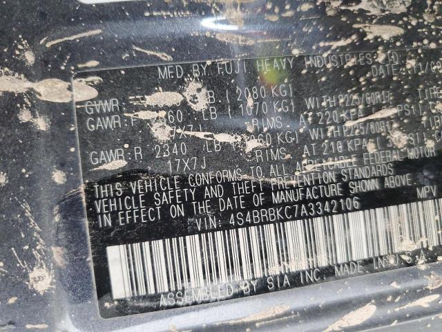 2010 SUBARU OUTBACK 2. #3298211041