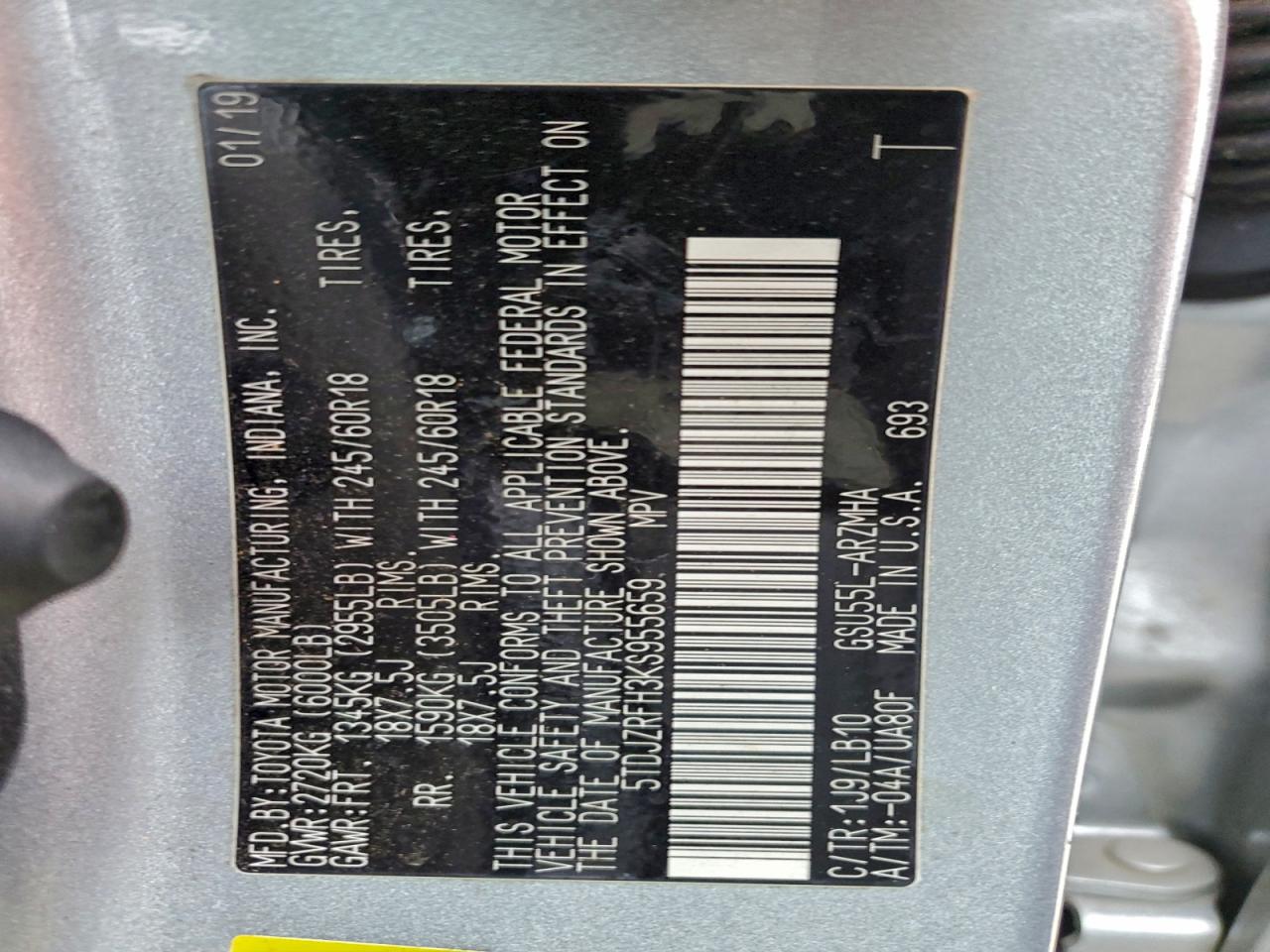 TOYOTA HIGHLANDER SE