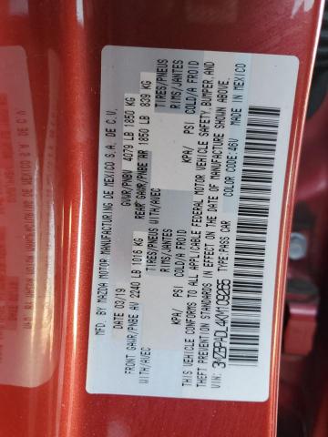 2019 MAZDA 3 PREFERRE - 3MZBPADL4KM109265