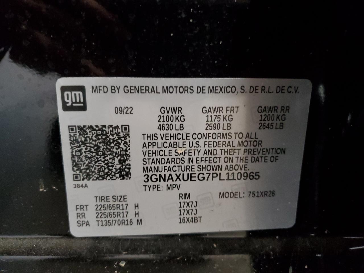 CHEVROLET EQUINOX LT