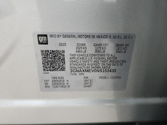 2022 CHEVROLET EQUINOX RS #3301782338