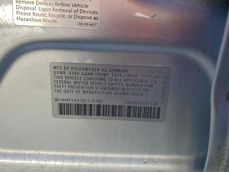 2011 VOLKSWAGEN CC SPORT #3296250419