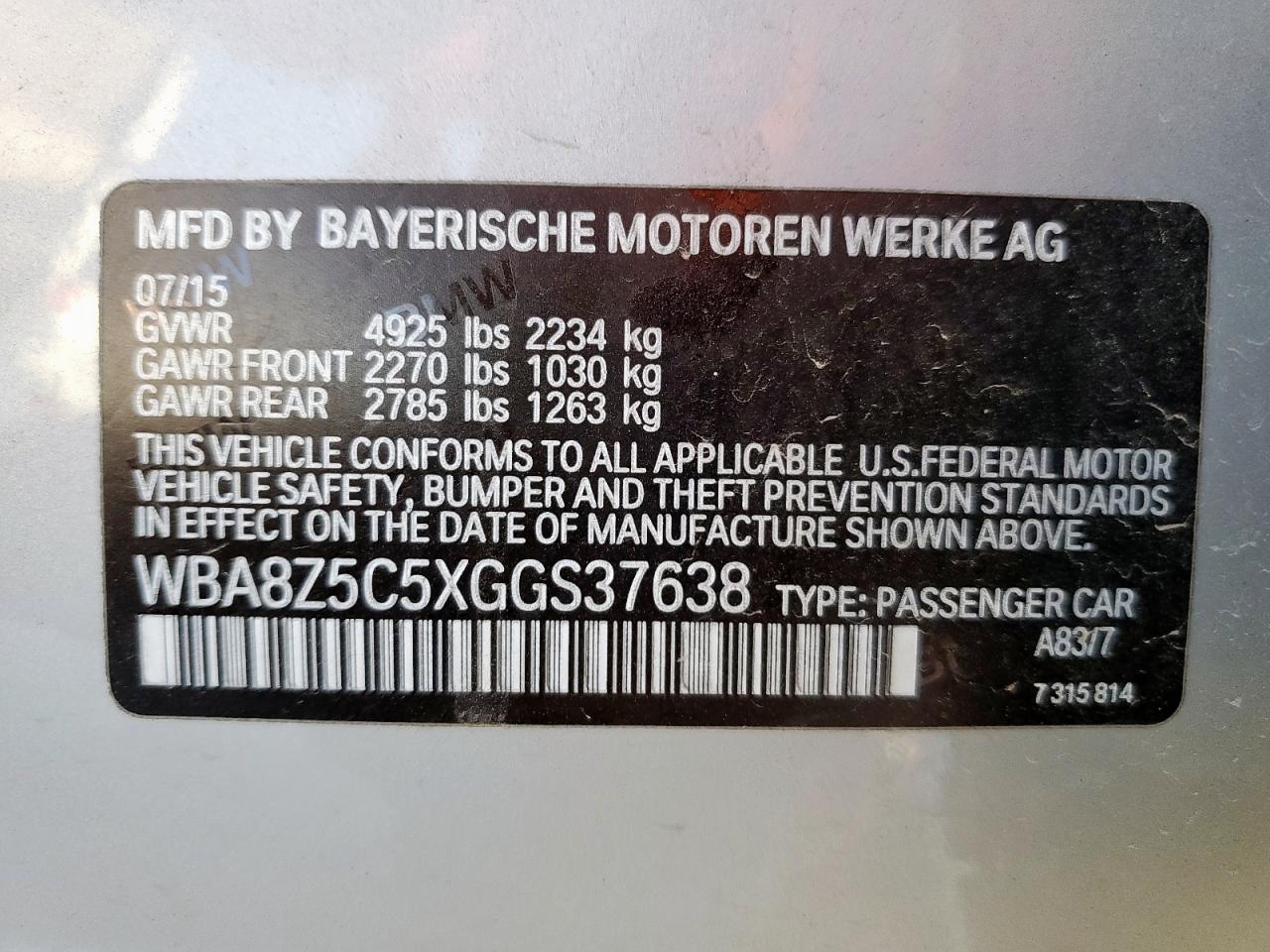 BMW 3 SERIES GT XIGT SULEV