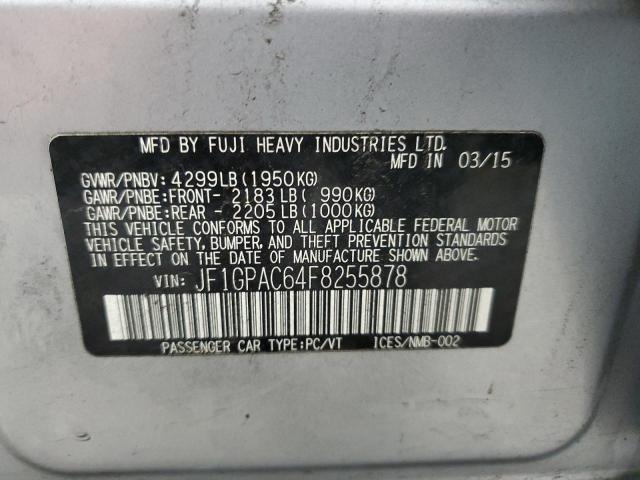 2015 SUBARU IMPREZA PR JF1GPAC64F8255878