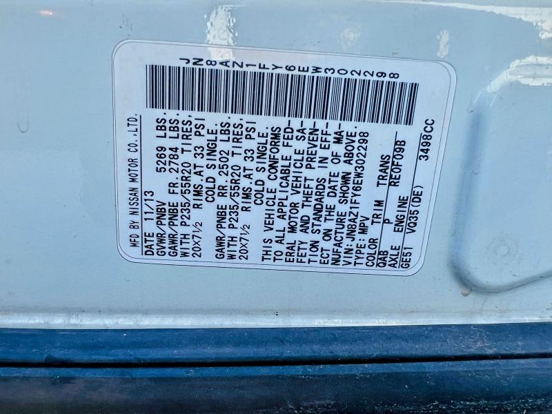 2014 NISSAN MURANO CRO #3294212284