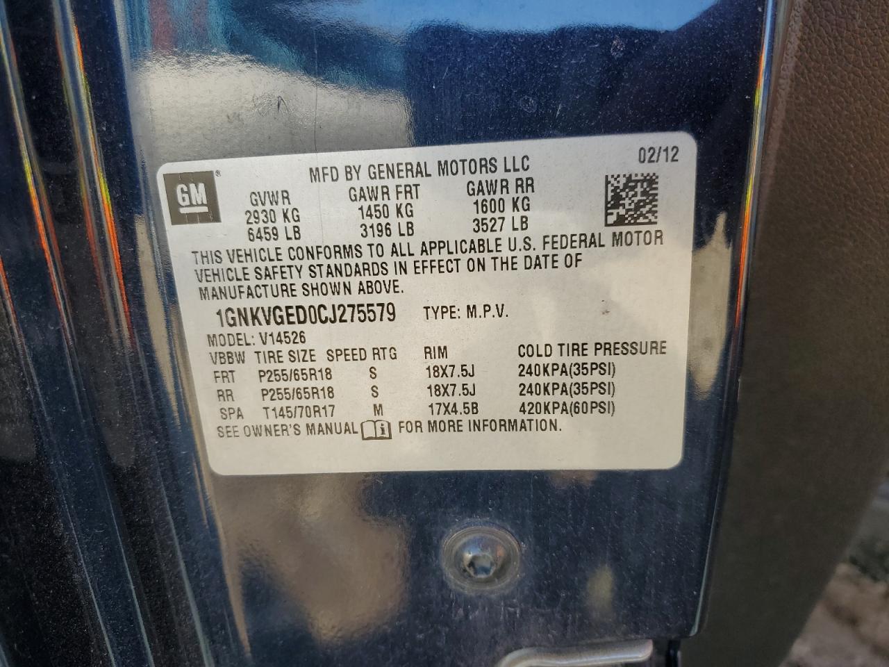 CHEVROLET TRAVERSE LT