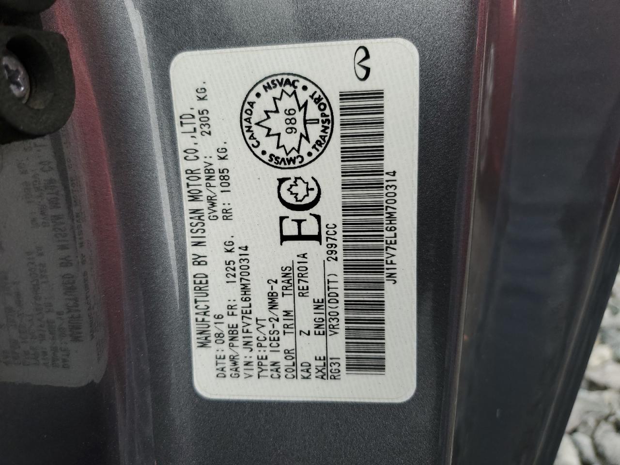 INFINITI Q60 RED SPORT 400