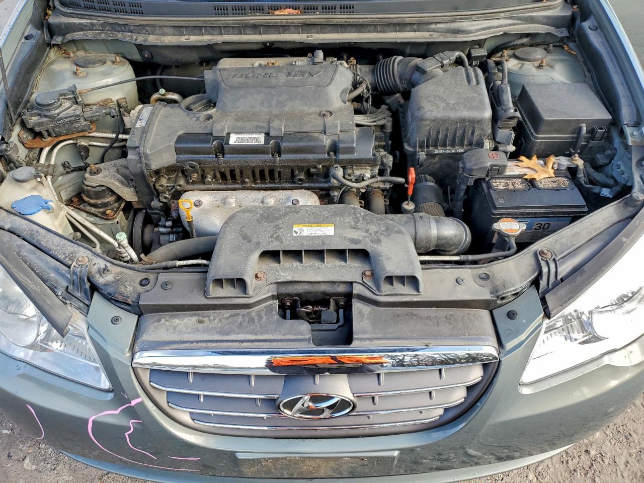 Lot #3303658960 2009 HYUNDAI ELANTRA GL