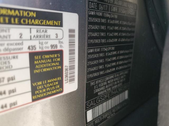 2017 LAND ROVER RANGE ROVE #3301808389