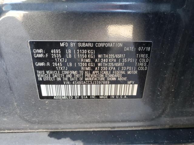 2018 SUBARU OUTBACK 2. #3296282419