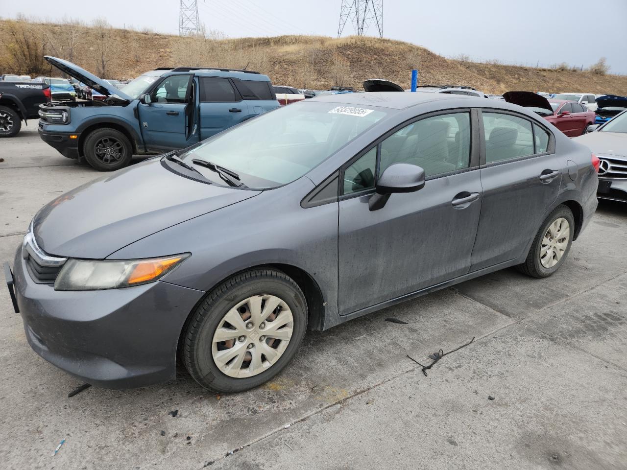 Lot #3296680077 2012 HONDA CIVIC LX