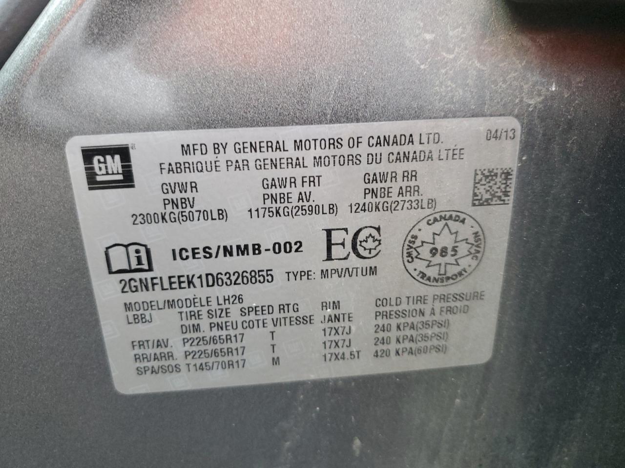 CHEVROLET EQUINOX LT