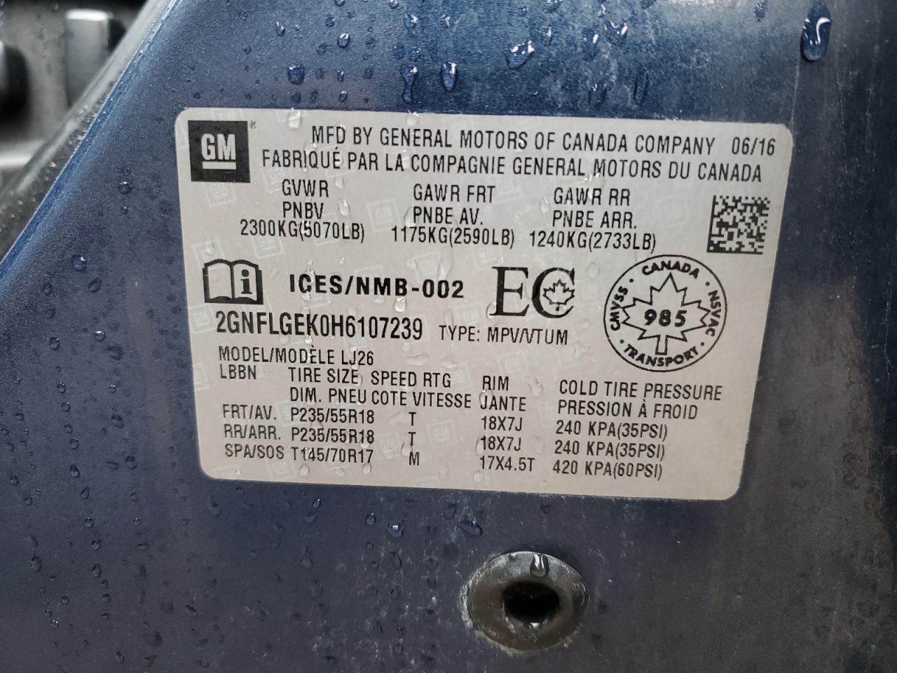 CHEVROLET EQUINOX PREMIER