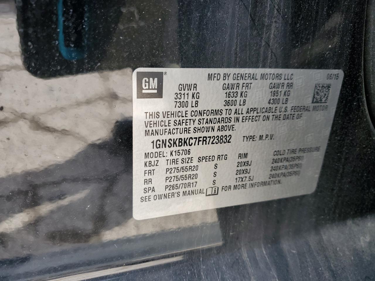 CHEVROLET TAHOE K1500 LT