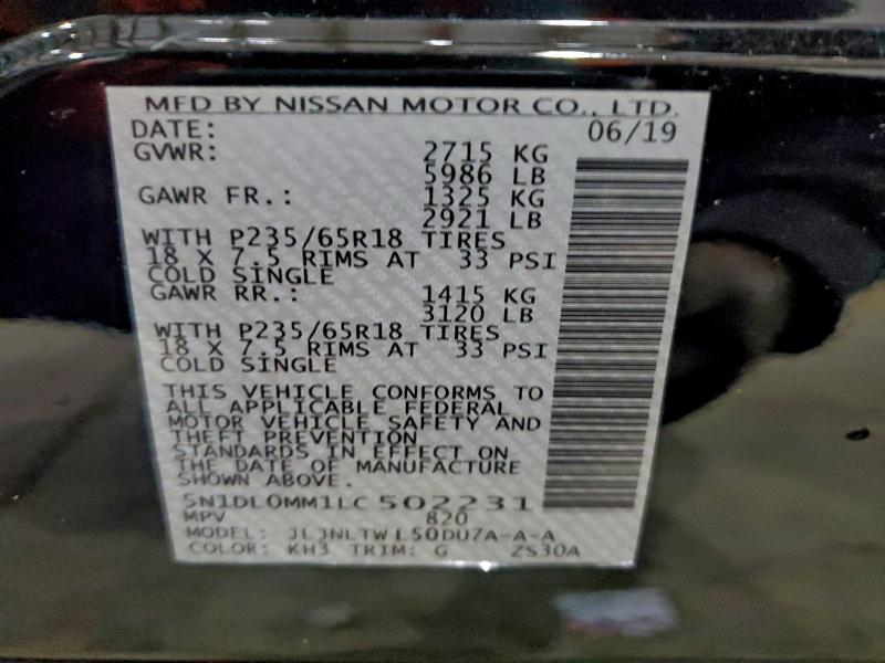 2020 INFINITI QX60 LUXE #3296957837