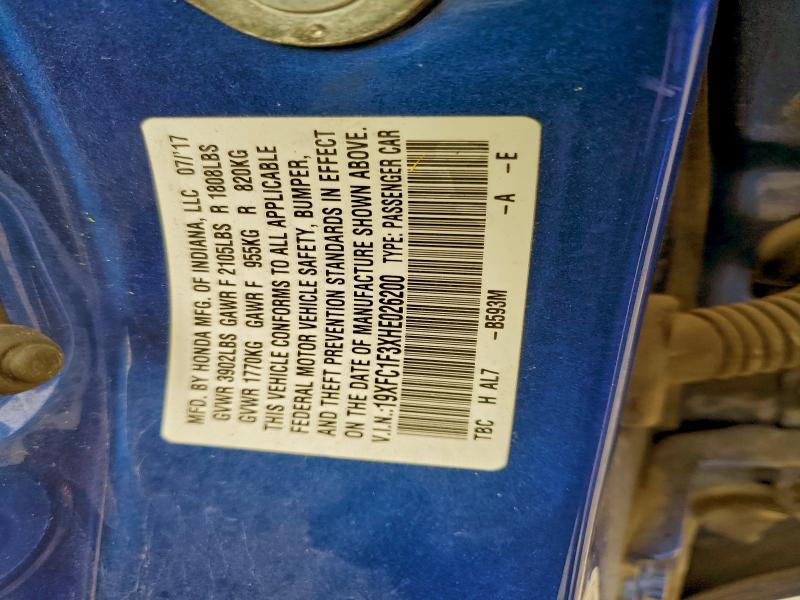 2017 HONDA CIVIC EX #3303727460