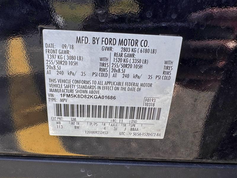 2019 FORD EXPLORER X #3296422634