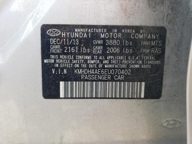 2014 HYUNDAI ELANTRA SE - KMHDH4AE6EU070402