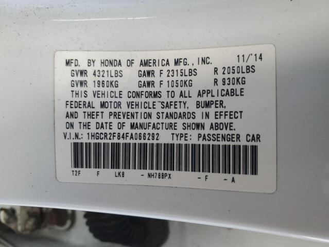 2015 HONDA ACCORD EXL #3316880094