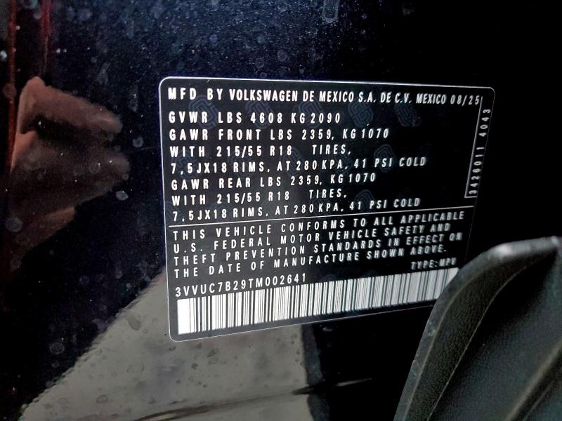 2026 VOLKSWAGEN TAOS SE #3304535448