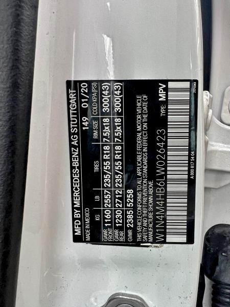 2020 MERCEDES-BENZ GLB 250 4M #3298050156