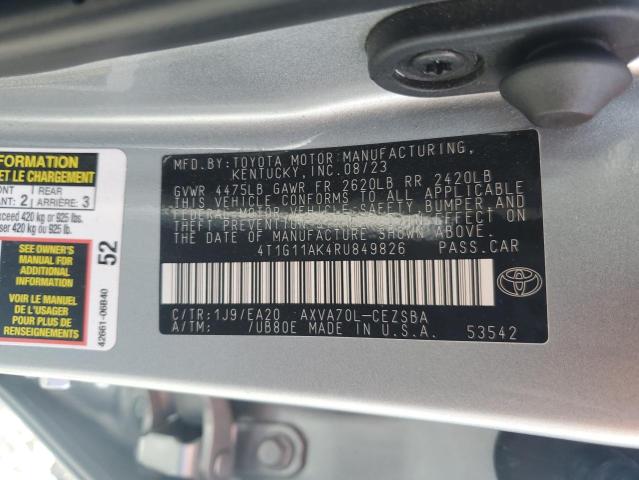 2024 TOYOTA CAMRY SE N #3294537652