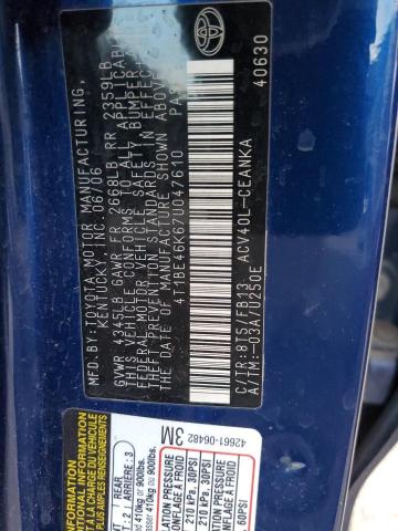 2007 TOYOTA CAMRY CE #3303659927