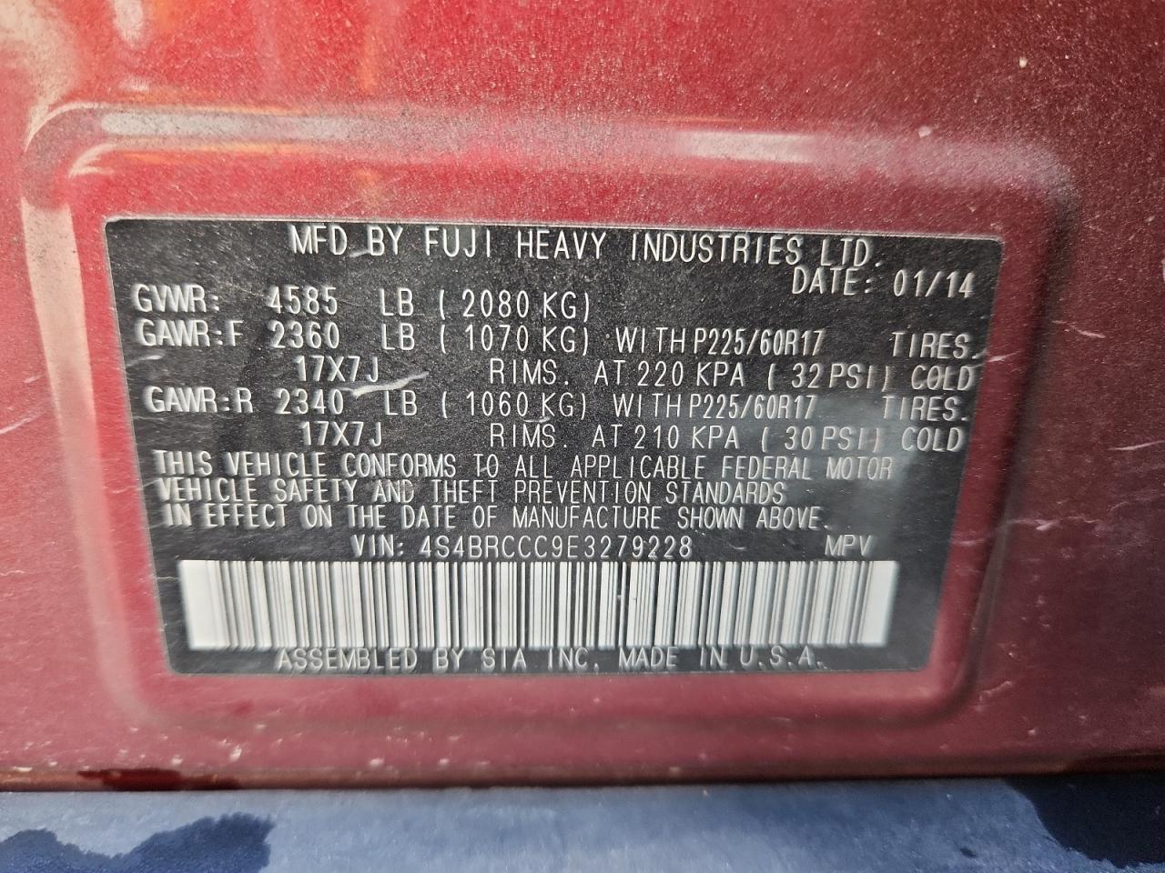 SUBARU OUTBACK 2.5I PREMIUM