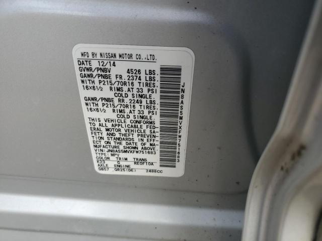 2015 NISSAN ROGUE SELE #3301602657