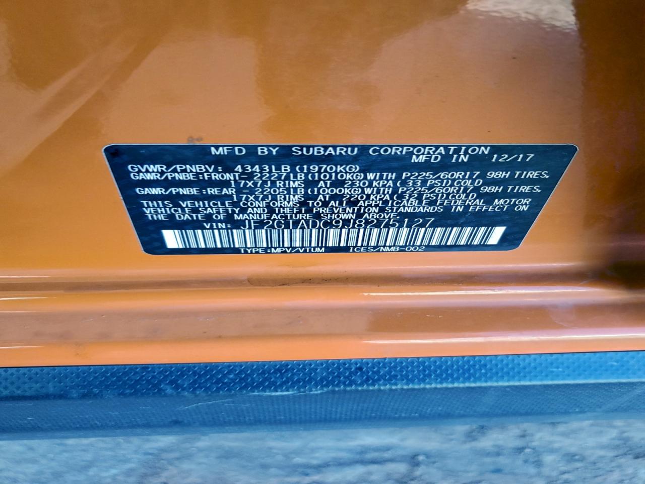 SUBARU CROSSTREK PREMIUM