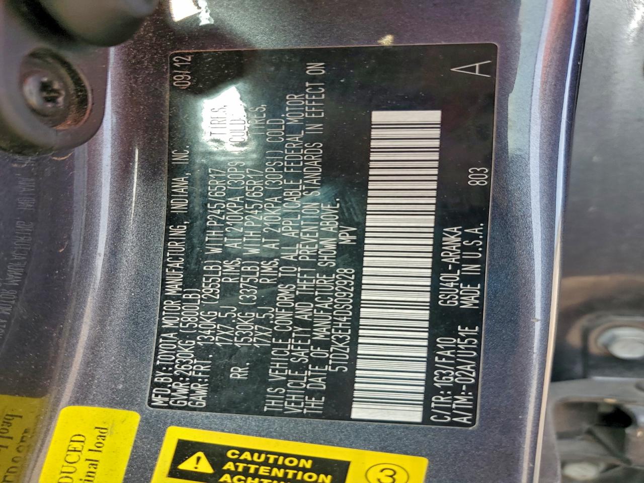 TOYOTA HIGHLANDER BASE