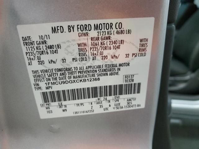 2012 FORD ESCAPE XLT #3287329990