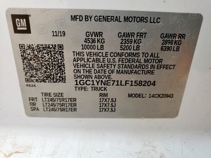 2020 CHEVROLET SILVERADO #3311726239