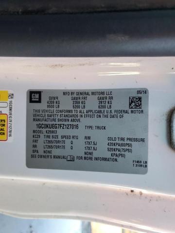 2015 CHEVROLET SILVERADO #3304547446