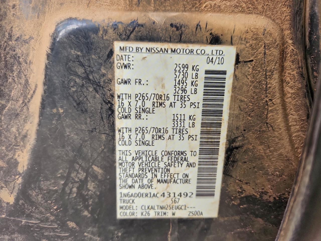 NISSAN FRONTIER CREW CAB SE