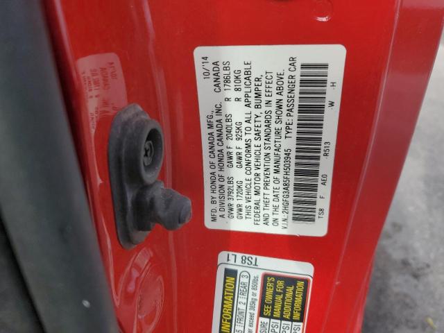 2015 HONDA CIVIC EX #3297054491