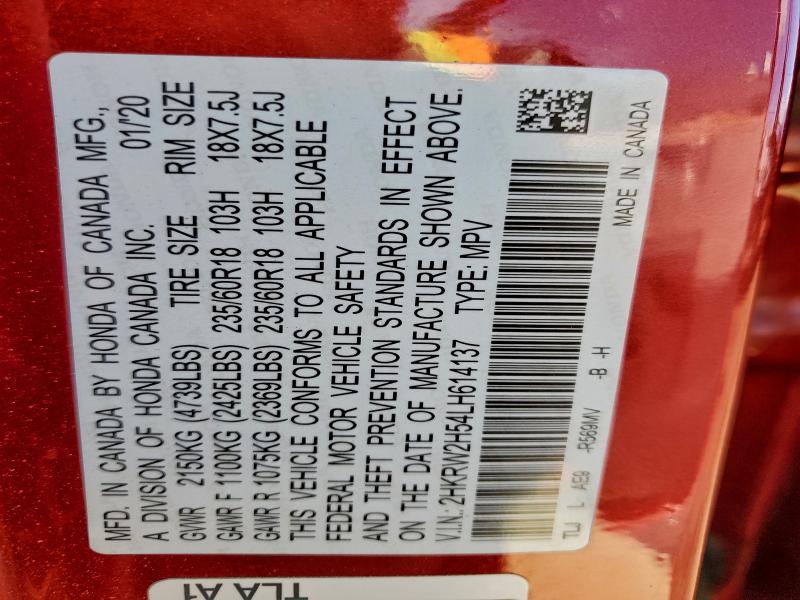 2020 HONDA CR-V EX #3302115139