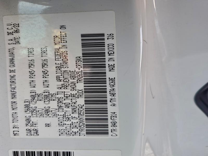 2022 TOYOTA TACOMA ACC #3304365593