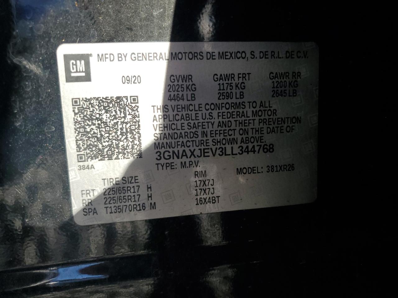 CHEVROLET EQUINOX LT