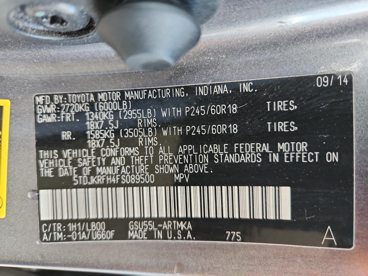 TOYOTA HIGHLANDER XLE