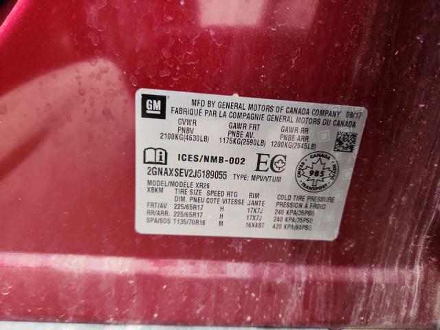 2018 CHEVROLET EQUINOX LT - 2GNAXSEV2J6189055