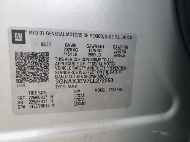 2020 CHEVROLET EQUINOX LT #3301847421