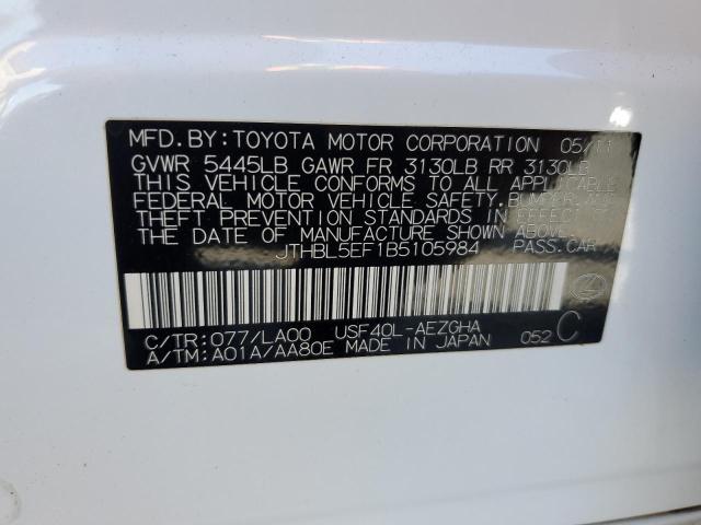 2011 LEXUS LS 460 #3297171930