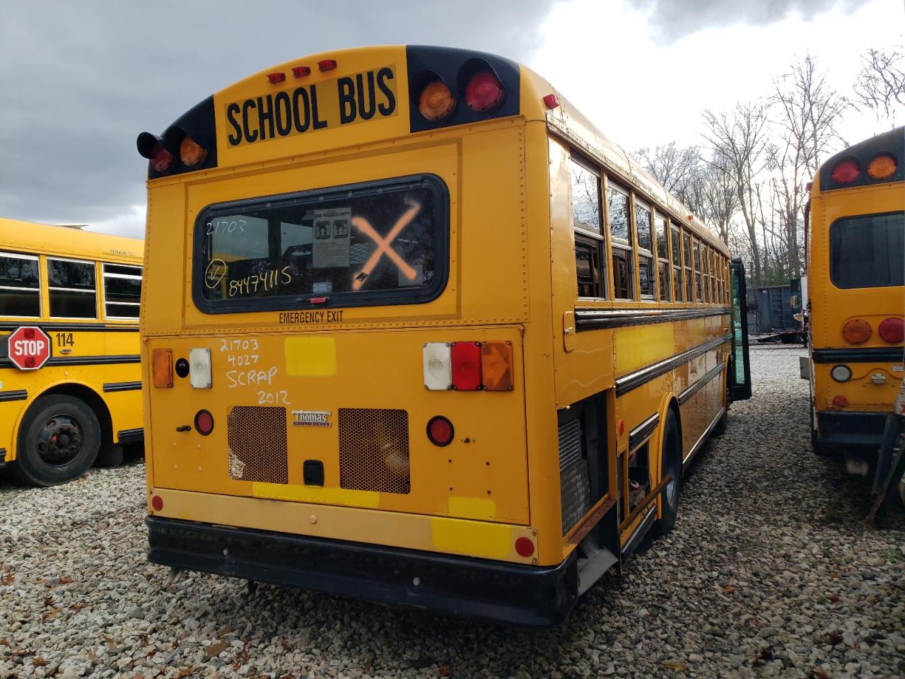 Lot #3278639962 2012 THOMAS SAF-T-LINER HDX