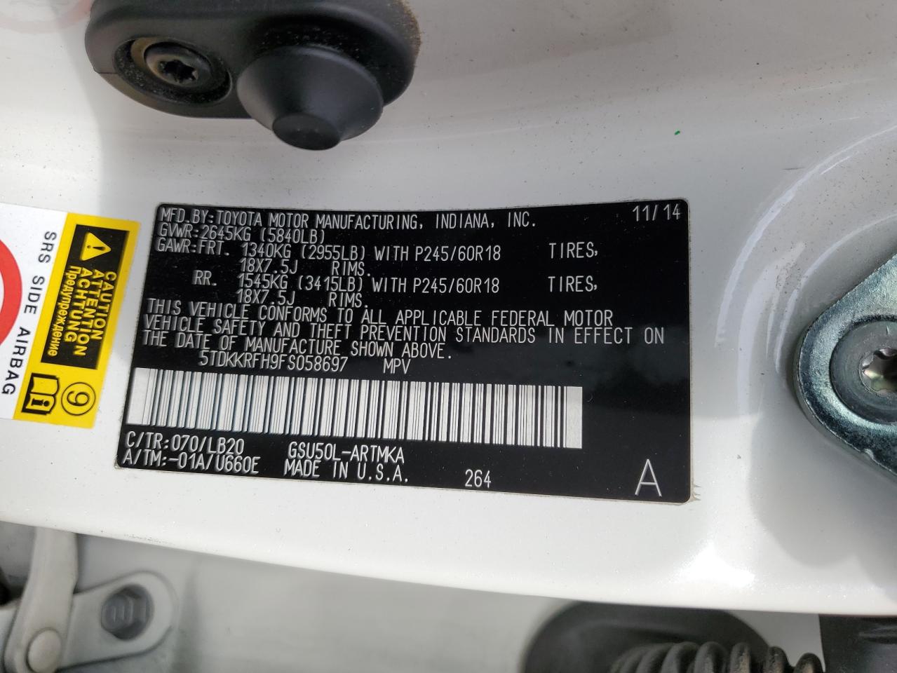 TOYOTA HIGHLANDER XLE